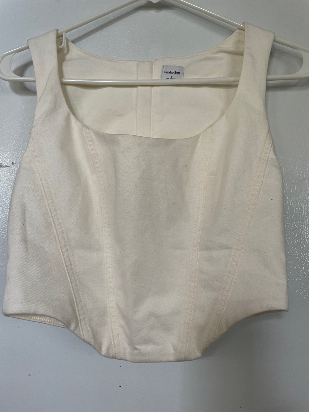 Aritzia Sunday Best Small‎ Ivory Cotton Blouse